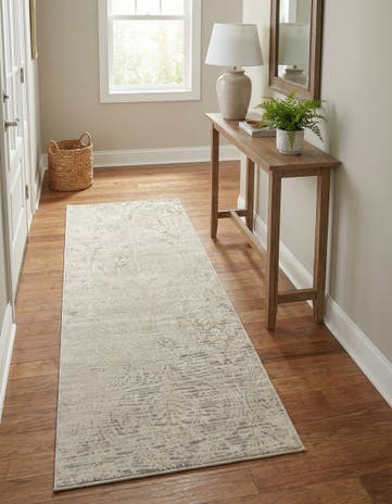 Gray Victoria Runner Rug