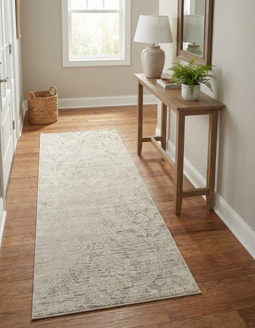 Gray Victoria Runner Rug