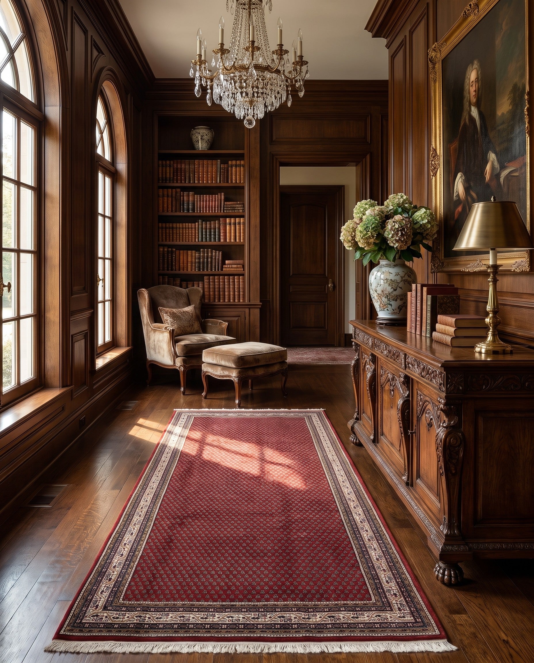 6' 1 x 11' 7 Hand Knotted Mir Wool Runner Rug