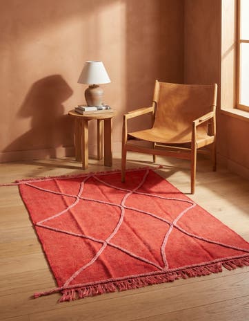 3' 6 x 4' 10 Hand Knotted Moroccan Wool Rug