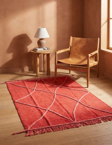 3' 6 x 4' 10 Hand Knotted Moroccan Wool Rug