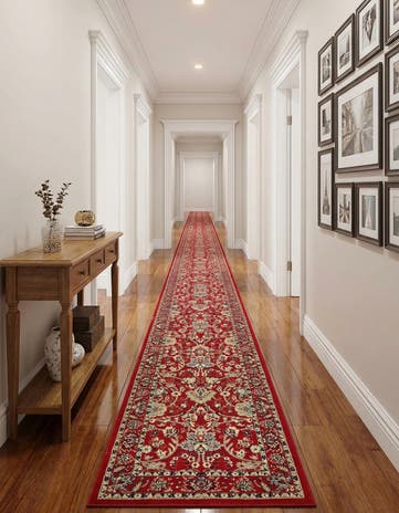Red Yasmin Runner Rug