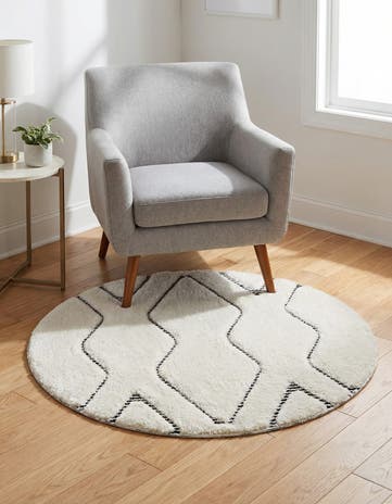3' x 3' Prismatic Round Rug