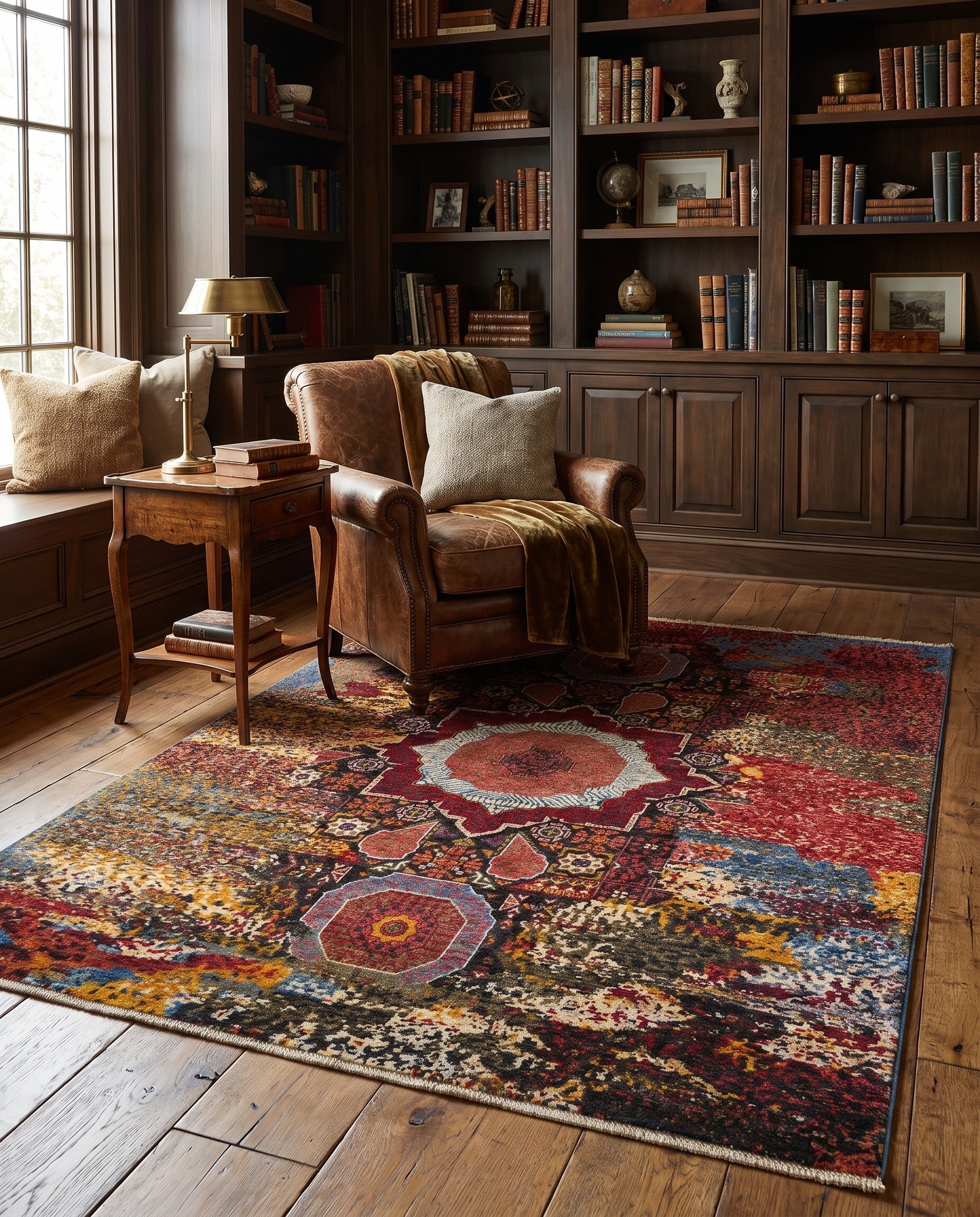 4' 11 x 6' 8 Hand Knotted Mamluk Ziegler Rug