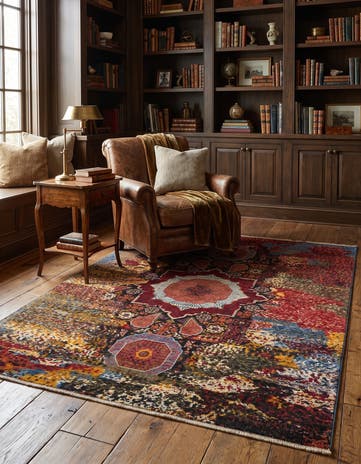 4' 11 x 6' 8 Hand Knotted Mamluk Ziegler Rug