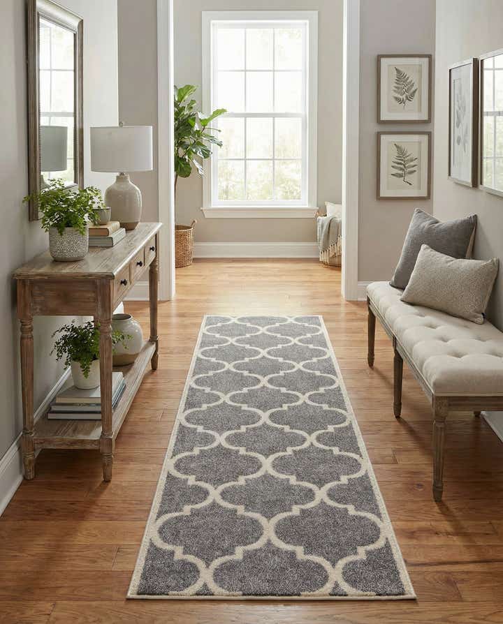 2' 7 x 10' Lattice Runner Rug