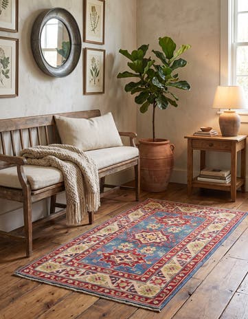 2' 7 x 4' 1 Hand Knotted Kazak Rug