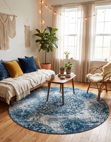 5' 3 x 5' 3 Monte Carlo Round Rug