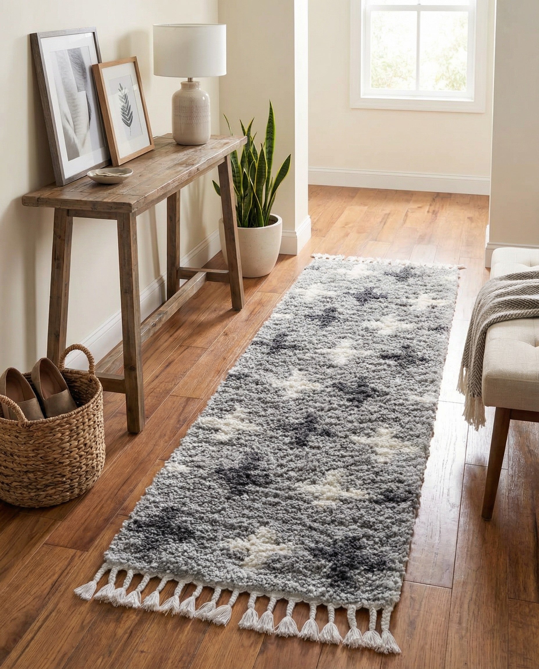 2' 2 x 6' Lagom Shag Runner Rug
