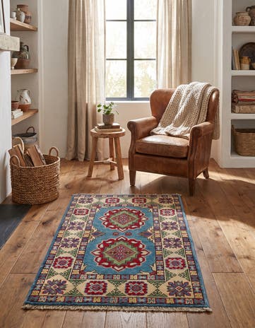 2' x 3' 2 Hand Knotted Kazak Rug