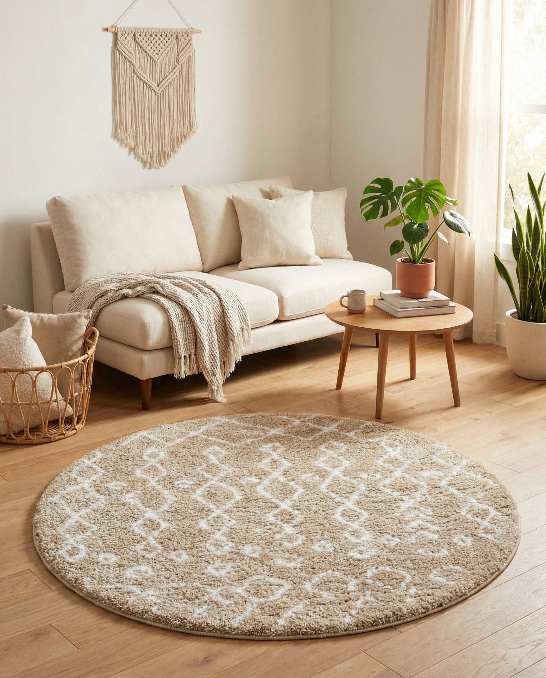 5' x 5' Marrakesh Shag Round Rug