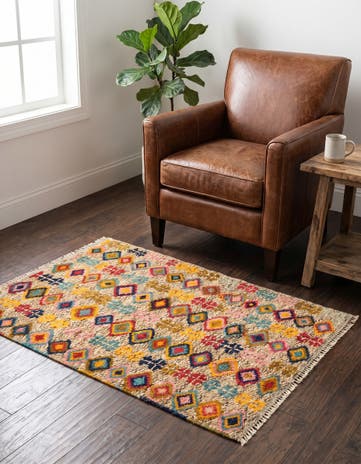 2' 7 x 4' Hand Knotted Balouch Wool Rug