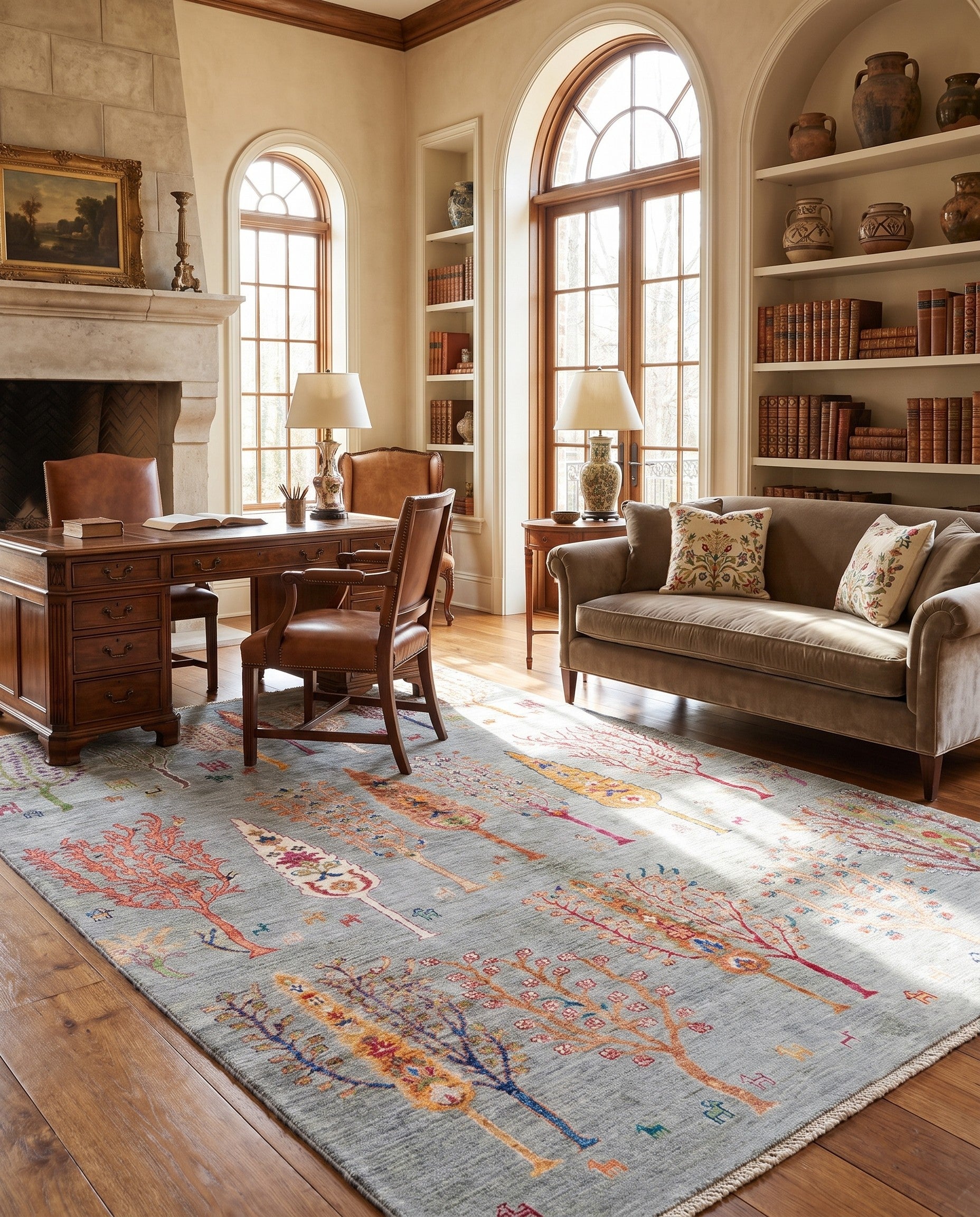 5' 9 x 8' 2 Hand Knotted Ariana Rug