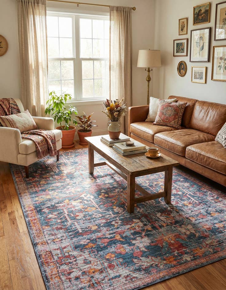 Detail image of 6' x 9' Washable Maahru Rug