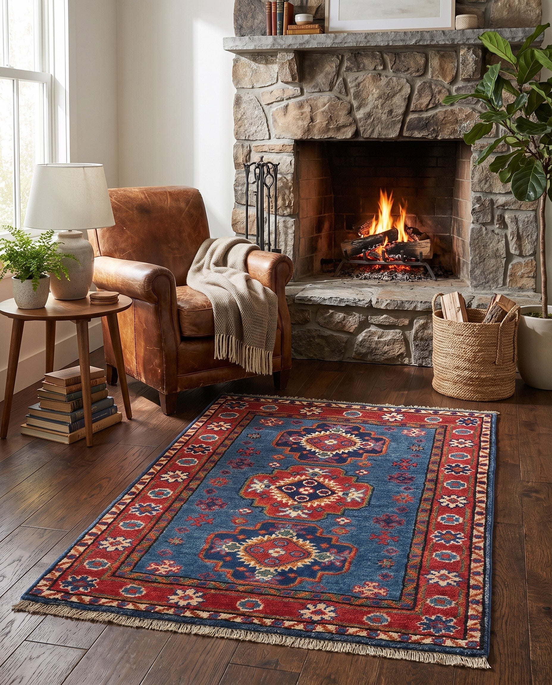 2' 1 x 3' 2 Hand Knotted Kazak Rug