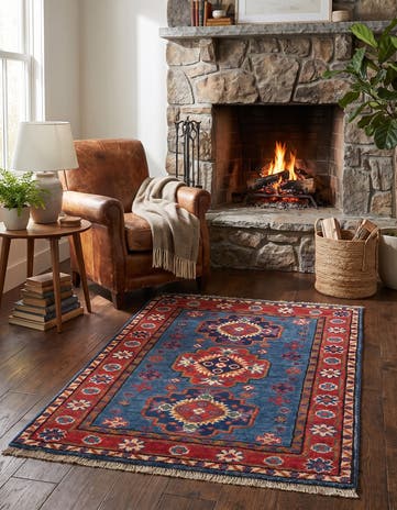2' 1 x 3' 2 Hand Knotted Kazak Rug