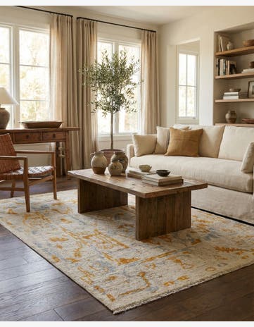 4' 1 x 6' 1 Oushak Wool Rug