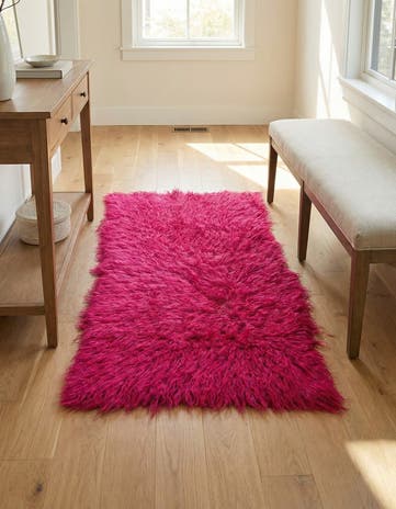 2' 2 x 4' 3 Hand Knotted Moroccan Wool Runner Rug