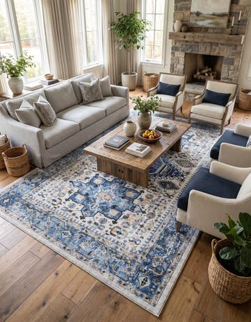 Royal Blue Yara Rug