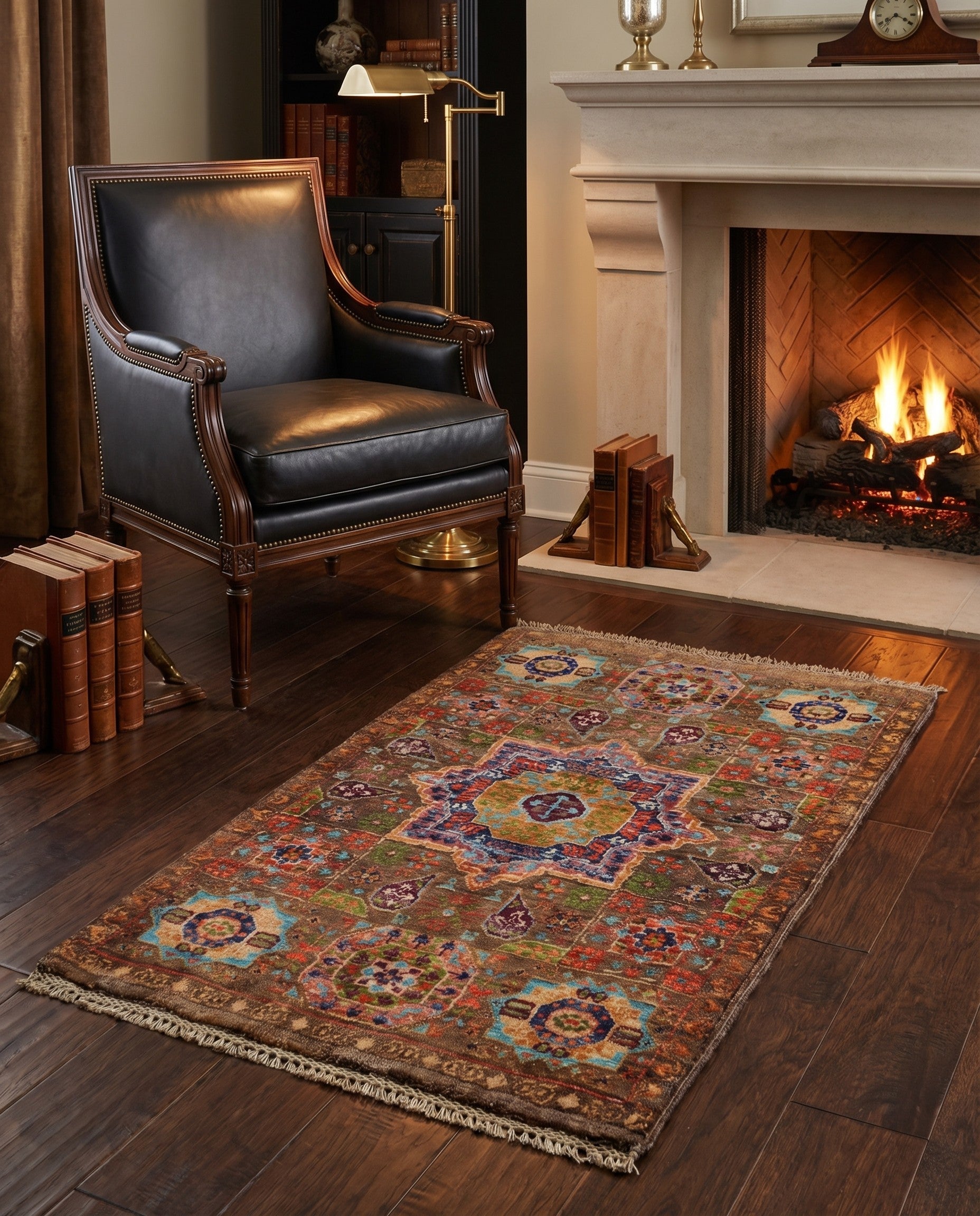 2' 1 x 2' 11 Hand Knotted Mamluk Ziegler Rug