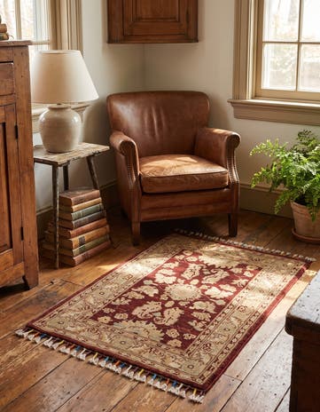 1' 11 x 2' 9 Hand Knotted Ariana Ziegler Rug