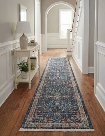 Navy Blue Lola Runner Rug