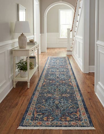 Navy Blue Lola Runner Rug