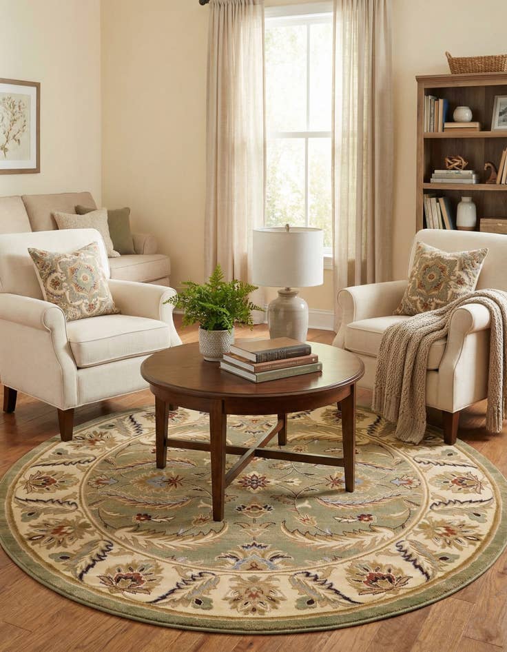 Detail image of 7' 10 x 7' 10 Aditi Round Rug