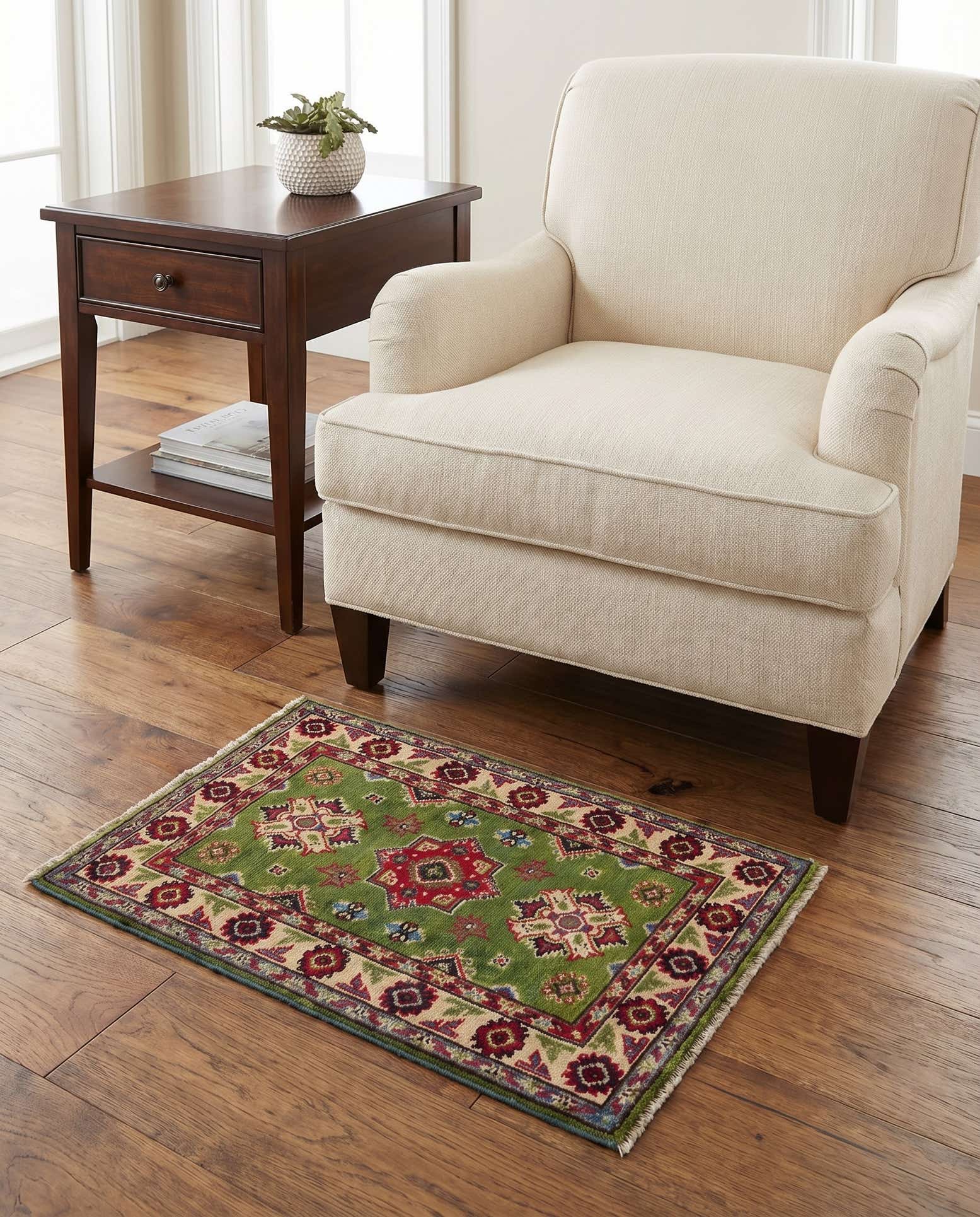 2' x 3' Hand Knotted Kazak Rug