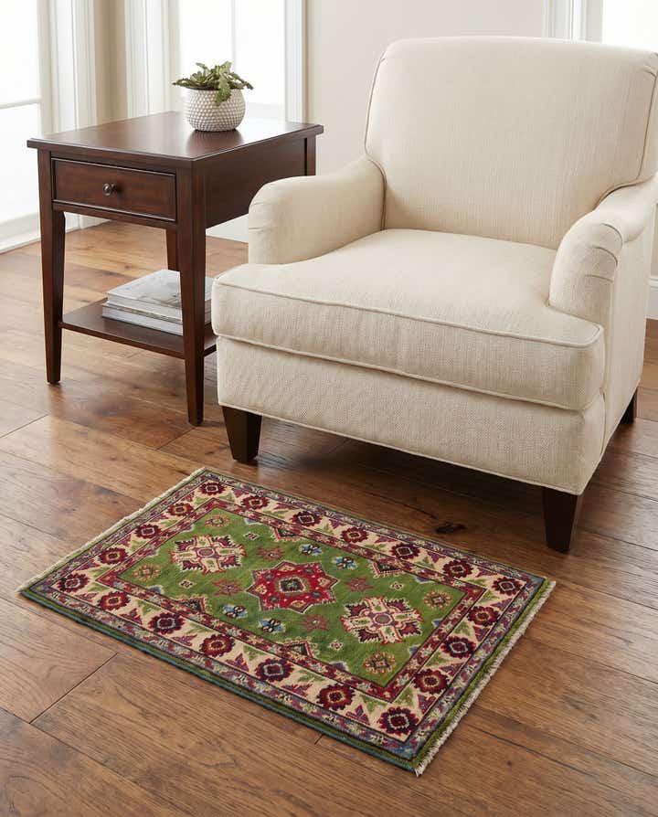 2' x 3' Hand Knotted Kazak Rug