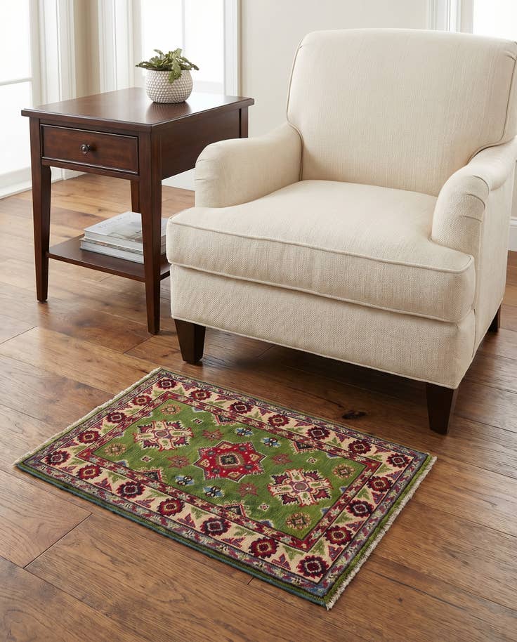 Detail image of 2' x 3' Hand Knotted Kazak Rug