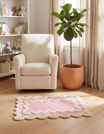 Pink Happy Rugs Wiggles Wool
