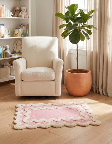 Pink Happy Rugs Wiggles Wool