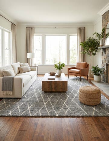 12' x 12' Atlas Moroccan Wool Square Rug