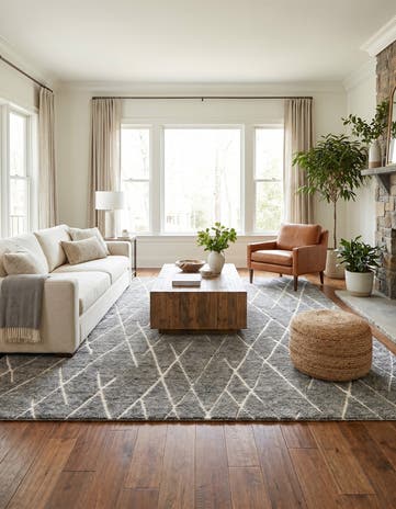 12' x 12' Atlas Moroccan Wool Square Rug
