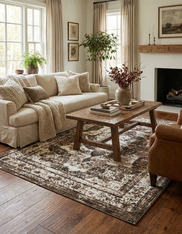 Light Brown Monte Carlo Rug With Pad Bundle