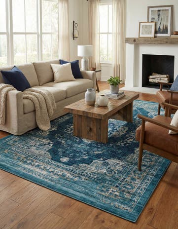 Navy Blue Stockholm Rug
