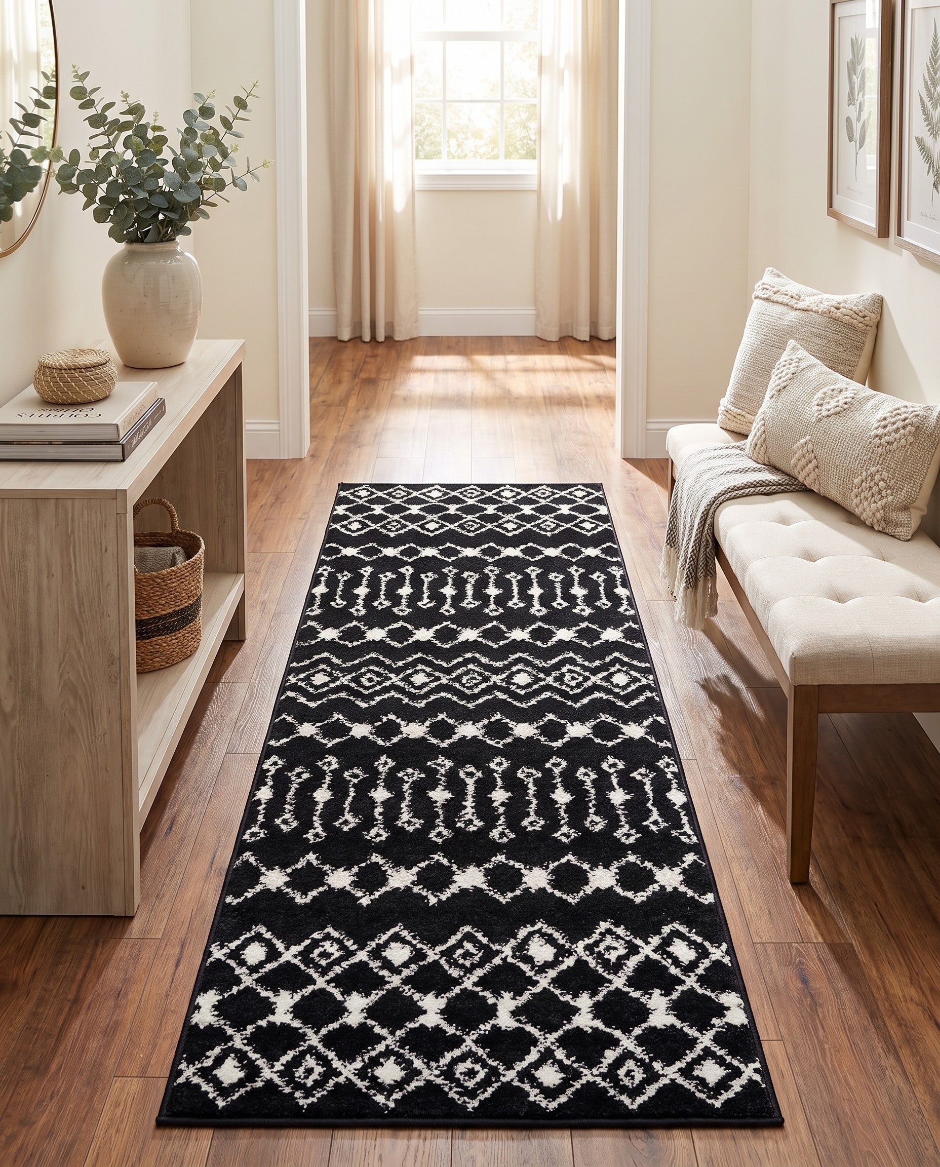 2' x 6' Moroccan Trellis Runner Rug