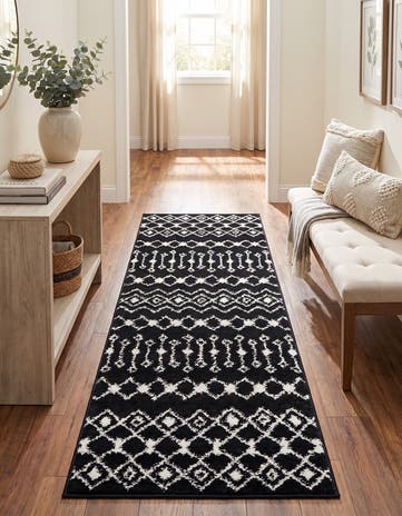 2' x 6' Moroccan Trellis Runner Rug