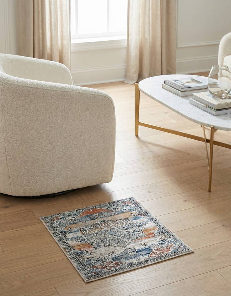 Detail image of 1' 4 x 1' 4 Nyla Sample Rug