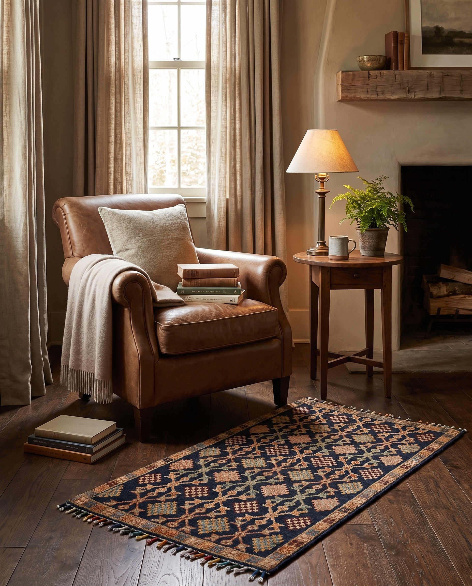 1' 8 x 3' 3 Hand Knotted Ariana Ziegler Rug
