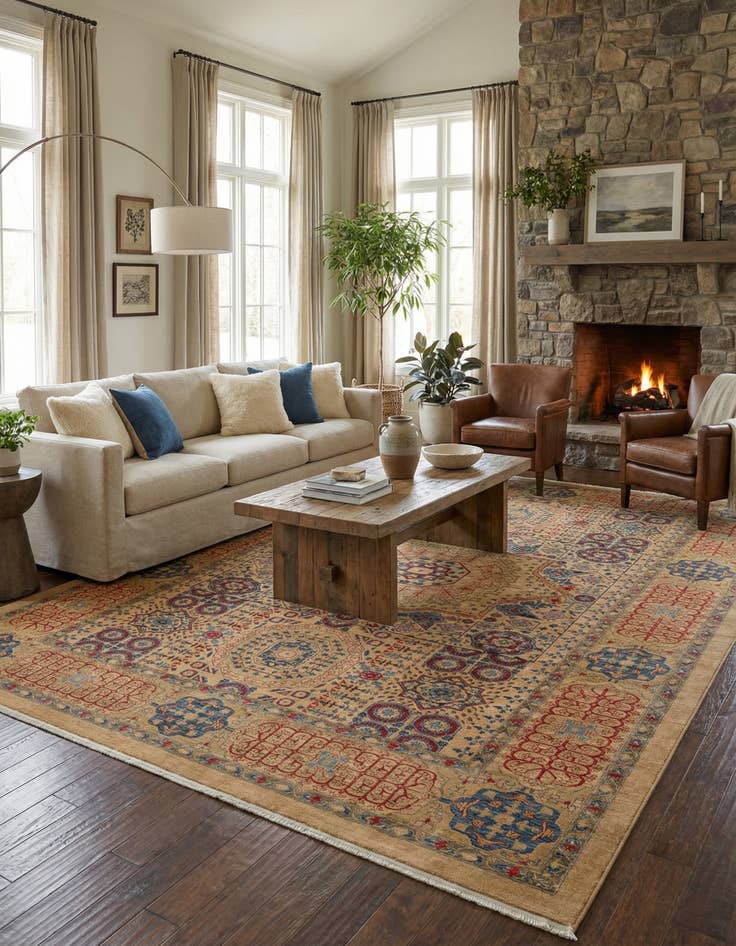 Detail image of 13' x 18' Mamluk Rug