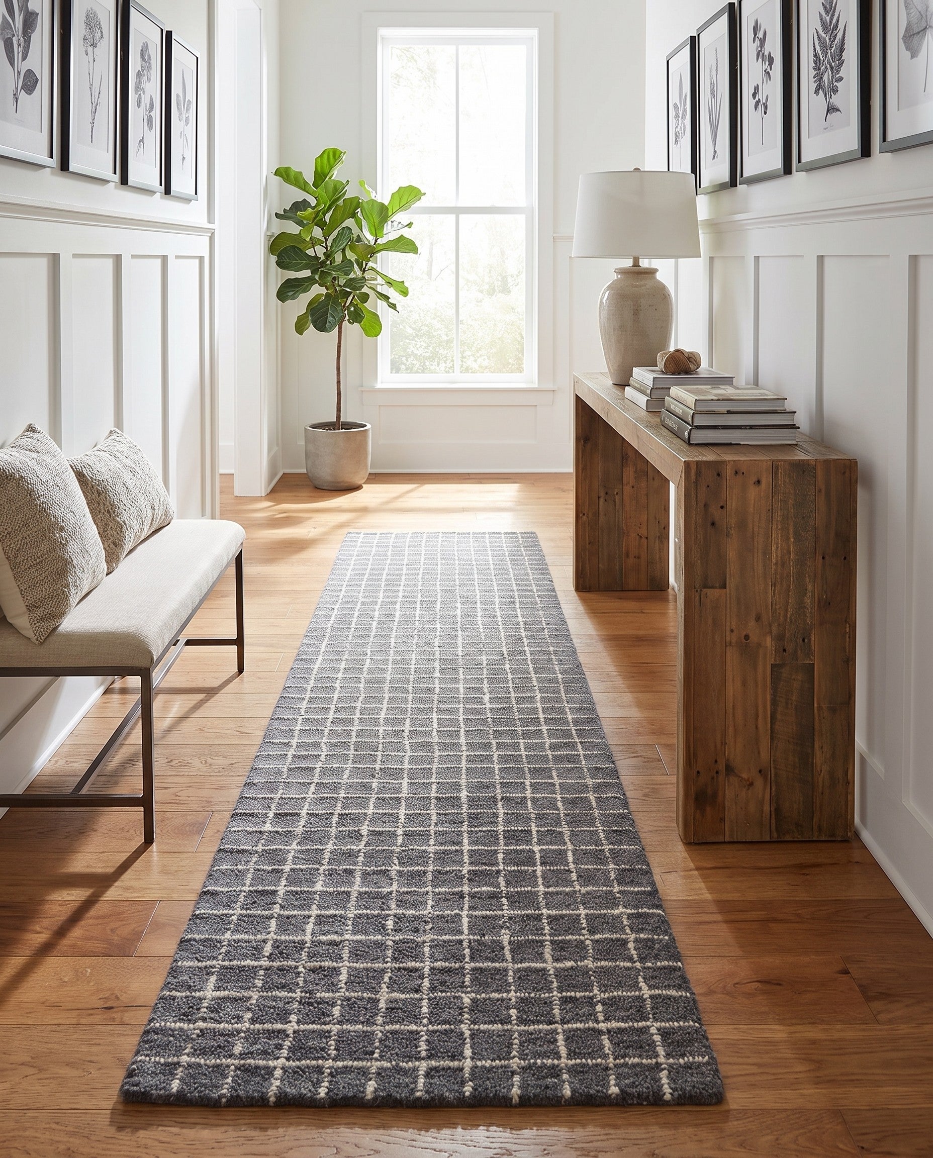 2' x 8' Heritage Line Wool Runner Rug