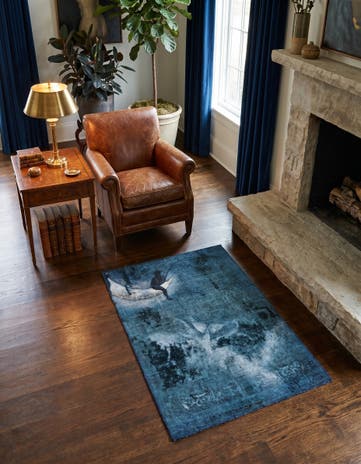 3' 6 x 4' 9 Hand Knotted Ultra Vintage Persian Wool Rug