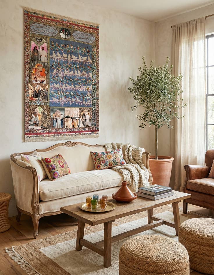 Detail image of 3' 7 x 5' Moroccan Wedding Rug