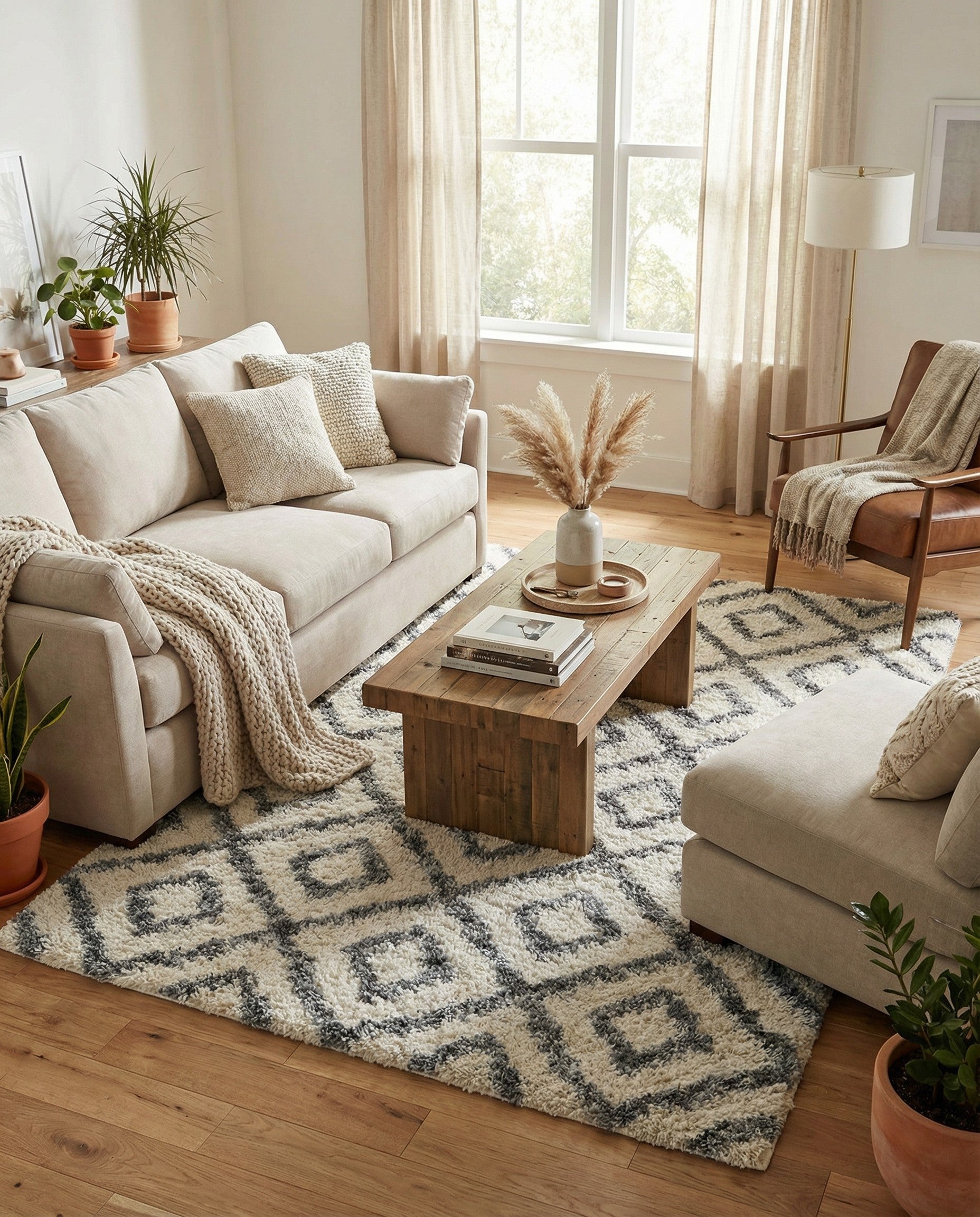 5' 4 x 7' 7 Athena Shag Rug