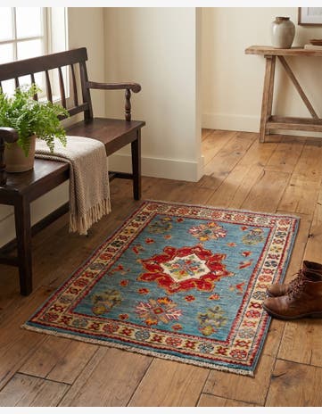 2' x 2' 9 Hand Knotted Kazak Rug