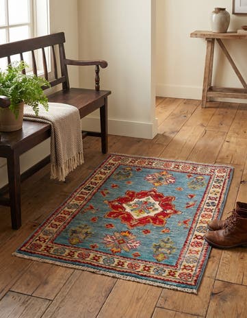 2' x 2' 9 Hand Knotted Kazak Rug
