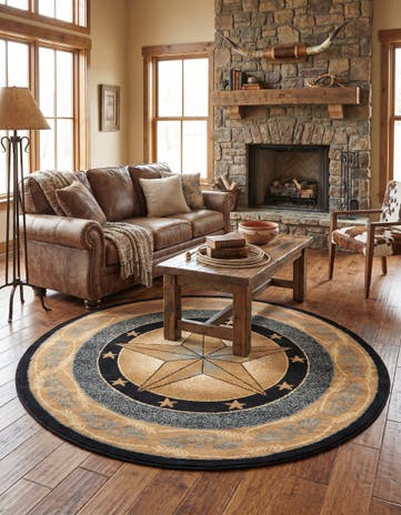 7' 10 x 7' 10 Pioneer Round Rug