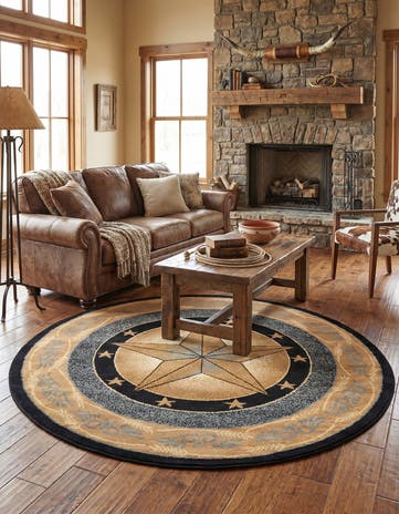 7' 10 x 7' 10 Pioneer Round Rug